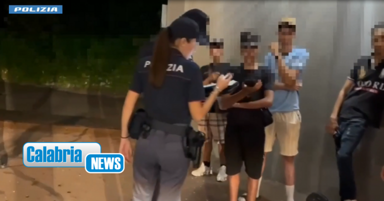 VIDEO-Anche a Catanzaro operazione “Alto impatto” della Polizia contro la criminalità giovanile