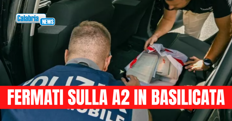 In auto con 3,5 Kg di cocaina e una pistola: arrestati due uomini e una donna del Cosentino