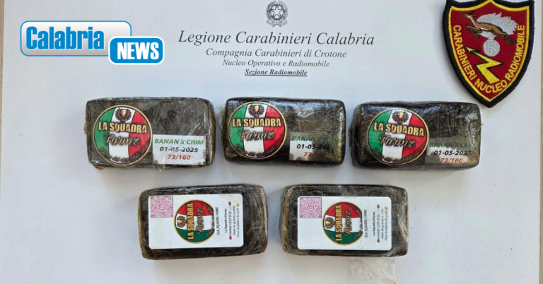 Crotone, i Carabinieri sequestrano in centro storico ingente quantitativo di sostanza stupefacente