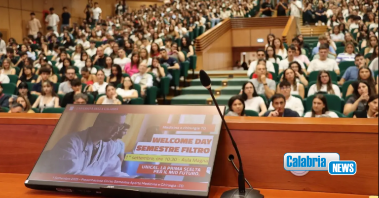 La carica degli aspiranti medici al “Welcome Day” dell’Uncal: primo giorno del semestre filtro