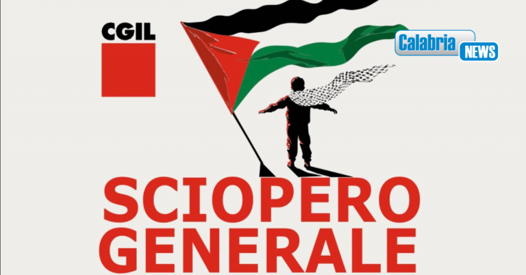 Sciopero generale per Gaza e la Flotilla: venerdì mobilitazioni a Catanzaro, Lamezia, Crotone e Vibo