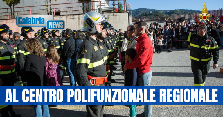 FOTO-Lamezia, hanno giurato i Vigili del fuoco del 100* corso di formazione