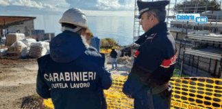 Controlli in cantiere edile del Vibonese: sospesa l’attività per la presenza di lavoratori “in nero”