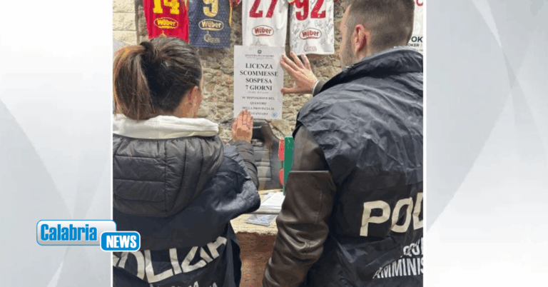 Catanzaro: sospesa licenza a sala scommesse, sanzionato circolo privato con minori