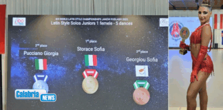 La ballerina calabrese Giorgia Pucciano vicecampionessa mondiale in danze latino-americane