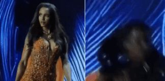Incidente a Miss Universo, cade dalla passerella e finisce in barella