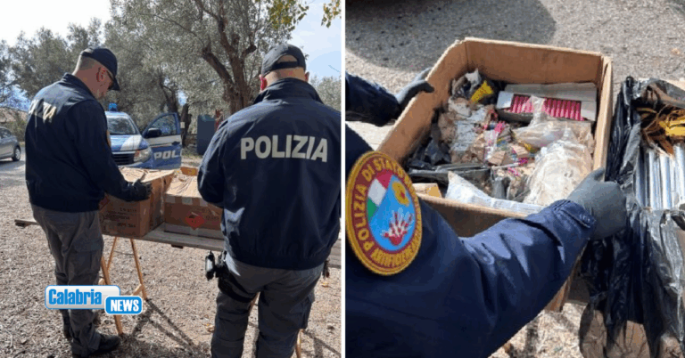 Lamezia, fatto brillare dalla Polizia materiale pirotecnico pericoloso per la sicurezza pubblica