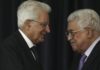 Mattarella riceve Abu Mazen: “Ricostruire Gaza e creare due Stati nella regione”