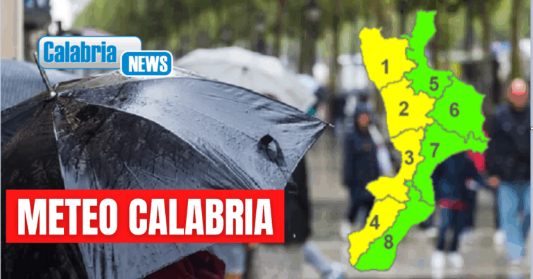 Sabato piogge e temporali si concentreranno sulla fascia tirrenica calabrese