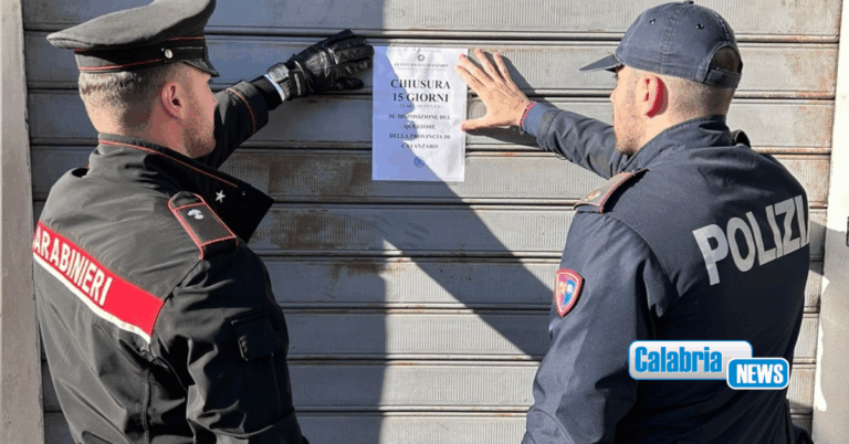 Pentone, Questore sospende per 15 giorni licenza a bar “ritrovo” di pregiudicati