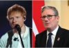 Più spazio alla musica nelle scuole inglesi, Starmer: “Ed Sheeran, ti abbiamo ascoltato”
