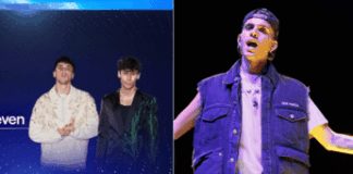 Sanremo 2026, Carlo Conti annuncia (LDA) e Aka 7even, il ‘caso’ della foto