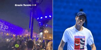 Sinner ringrazia Torino con… un errore, ma poi rimedia