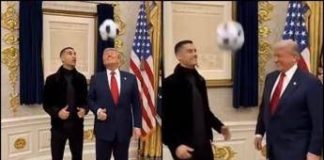Trump, sfida di palleggi con Cristiano Ronaldo: il video (generato dall’AI) fa il giro del mondo