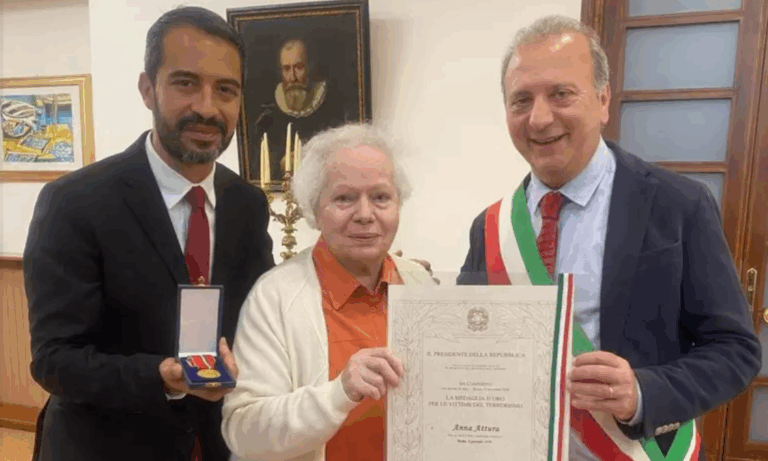 Ferita dai Nar nel ’79 a Roma, ad Anna Attura la medaglia d’oro quale vittima del terrorismo