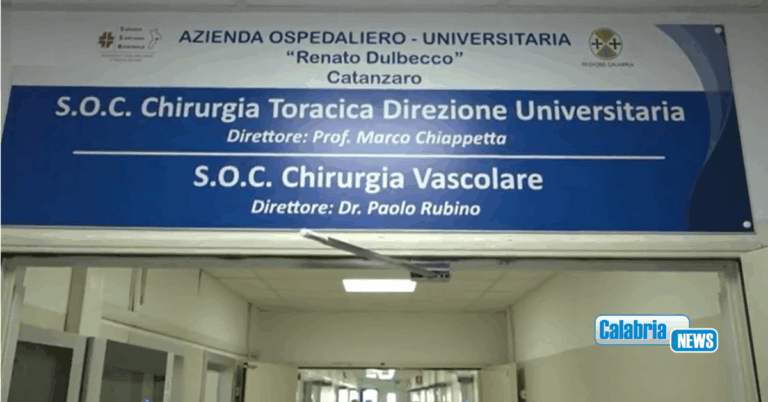 Catanzaro, inaugurato il nuovo reparto di Chirurgia Toracica e Chirurgia vascolare al “Pugliese”