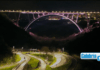 Catanzaro, immagine iconica: illuminazione artistica tricolore per il viadotto Bisantis