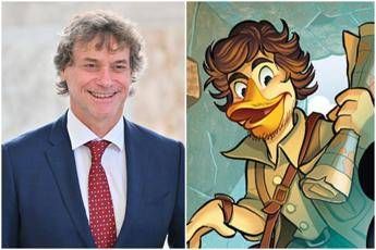 Dopo Piero anche Alberto Angela debutta su ‘Topolino’, eccolo in versione papero