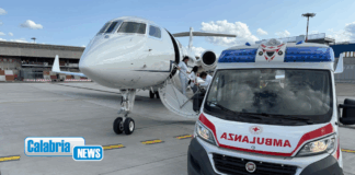 Volo sanitario d’urgenza da Lamezia a Torino per un 40enne in imminente pericolo di vita
