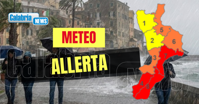 Maltempo in Calabria, confermata allerta rossa (3° giorno consecutivo) anche per mercoledì