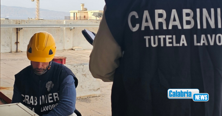 Sicurezza e contrasto al lavoro nero nei cantieri: Carabinieri denunciano 6 persone nel reggino