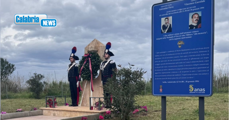 Nel 32° anniversario dell’eccidio ricordati gli Appuntati Antonino Fava e Vincenzo Garofalo