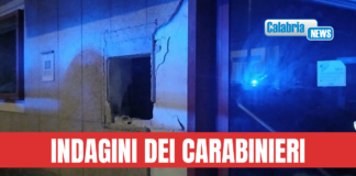 FOTO-Decollatura, assalto con esplosivo nella notte a banca: asportato sportello bancomat