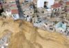 Frana Niscemi, palazzina di tre piani crolla nel precipizio: era nella zona rossa