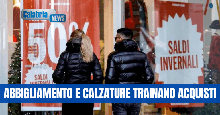 Saldi invernali 2026: in Calabria atteso un giro d’affari tra 110 e 130 milioni di euro
