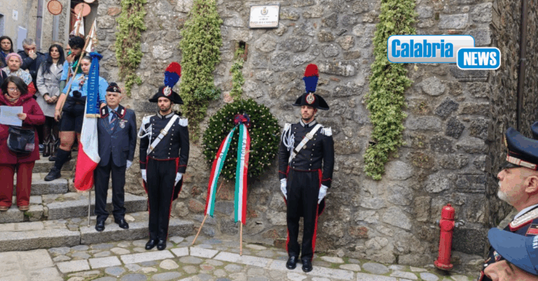 San Giorgio Morgeto, cerimonia per il 66° anniversario dell’eccidio del Carabiniere Pasquale Camarda