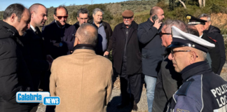 Alluvione ottobre 2024 nel Lametino, sopralluogo di sindaci e Provincia su cantiere ‘Cottola’