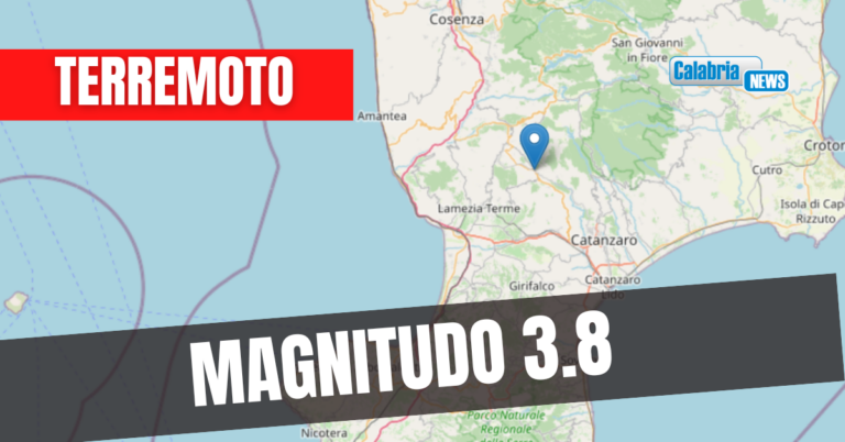 La scossa avvertita nel pomeriggio in tutta l’area centrale della Calabria
