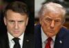 Trump, nuova stoccata a Macron: “Con gli occhiali da sole cerca di fare il duro”