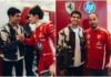 Alcaraz passione Formula 1, abbracci e sorrisi con Leclerc e Hamilton