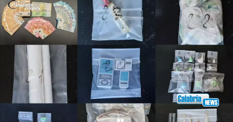 Trovato con oltre un chilo di droga, arrestato un ventunenne nel Cosentino