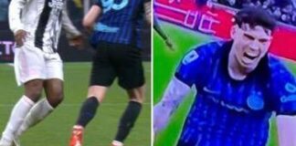 Inter-Juve, Kalulu espulso nel primo tempo: Bastoni ‘vola’ e esulta