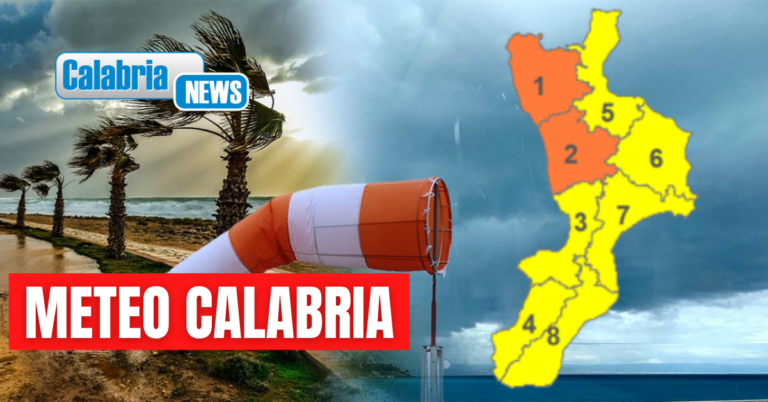 Maltempo: venerdì con temporali, venti forti e mareggiate sul Tirreno cosentino