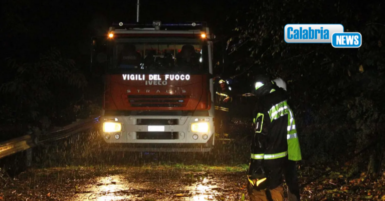 Maltempo, tetti scoperchiati e alberi caduti: decine di interventi dei Vigilfuoco nel Reggino