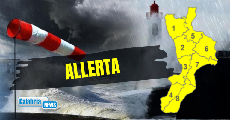 Meteo, mercoledì si intensifica la fase di maltempo: allerta gialla sulla Calabria
