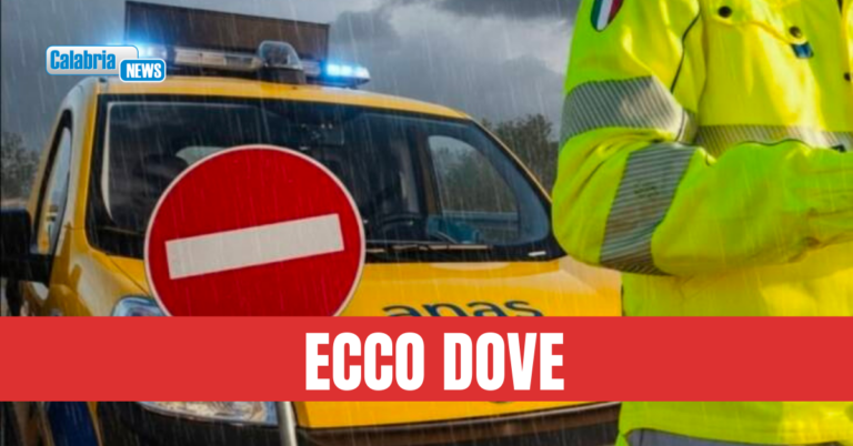 Maltempo, per frane e allagamenti chiusi tratti stradali in provincia di Cosenza e Vibo Valentia