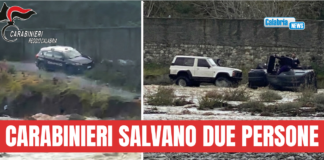 VIDEO-Reggio Calabria, restano intrappolati nell’auto che si ribalta nel torrente Sant’Agata