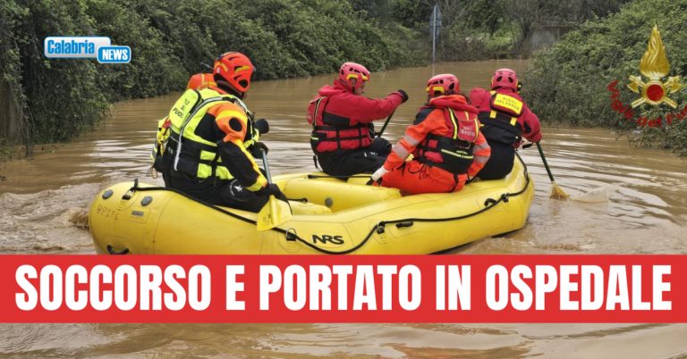 Uomo bisognoso di cure mediche resta isolato per l’allagamento in contrada ‘Fosse’