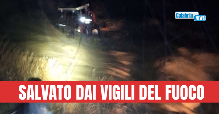 A causa del maltempo uomo resta intrappolato col trattore in un torrente nel Reggino