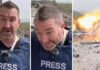 Israele, giornalista in diretta scampa a raid aereo in Libano