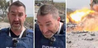 Israele, giornalista in diretta scampa a raid aereo in Libano