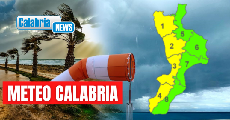 In arrivo sull’Italia un ciclone artico: giovedì in Calabria venti di burrasca e mareggiate