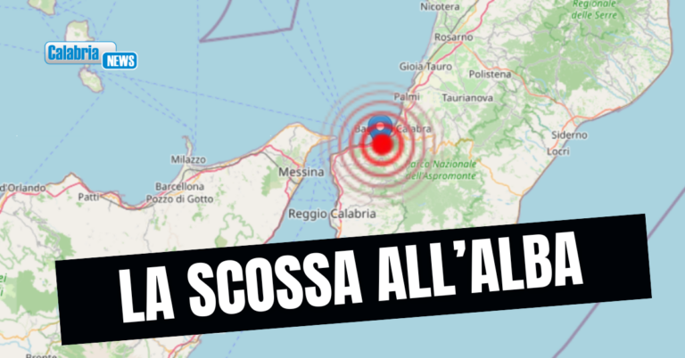 Terremoto in provincia di Reggio Calabria di magnitudo ML 3.1