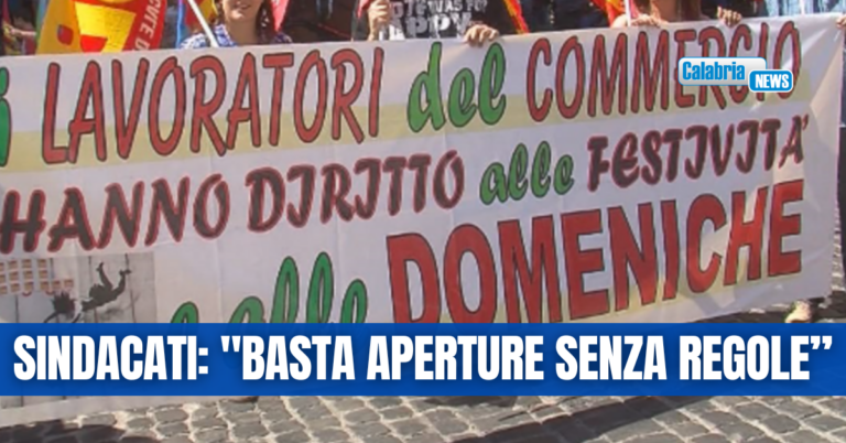 Commercio, sciopero nelle giornate festive in Calabria: Pasqua, 25 aprile, 1 maggio e 2 giugno