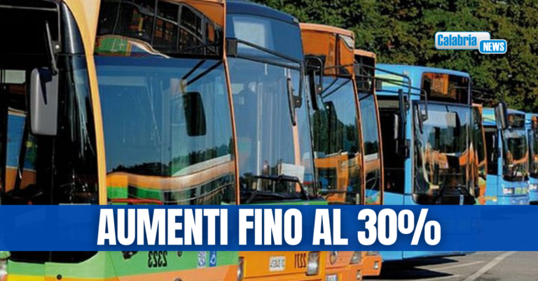 Rincari del trasporto pubblico locale in Calabria, la FIT CISL chiede una moratoria