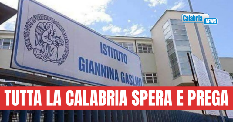 Tragedia a Catanzaro, Maria Luce ricoverata in terapia intensiva al Gaslini: grave ma stabile